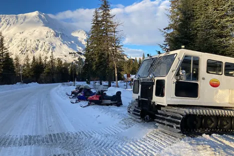a car covered in snow