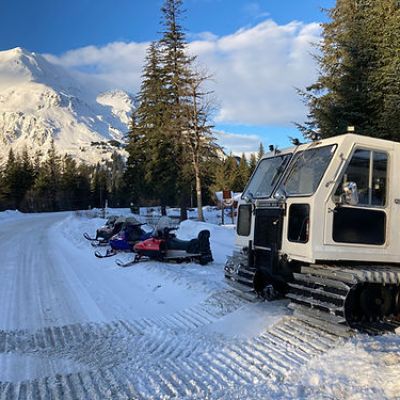 a car covered in snow