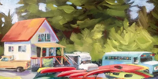 a group of parked cars