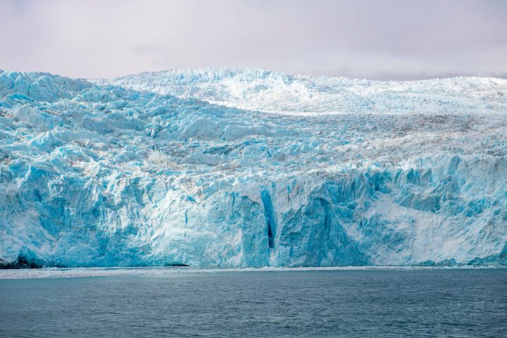 Aialik Glacier on Aialik Bay in Kenai Fjords National Park in Se