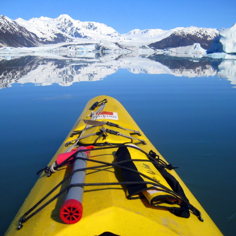 a close up of a snow covered mountain